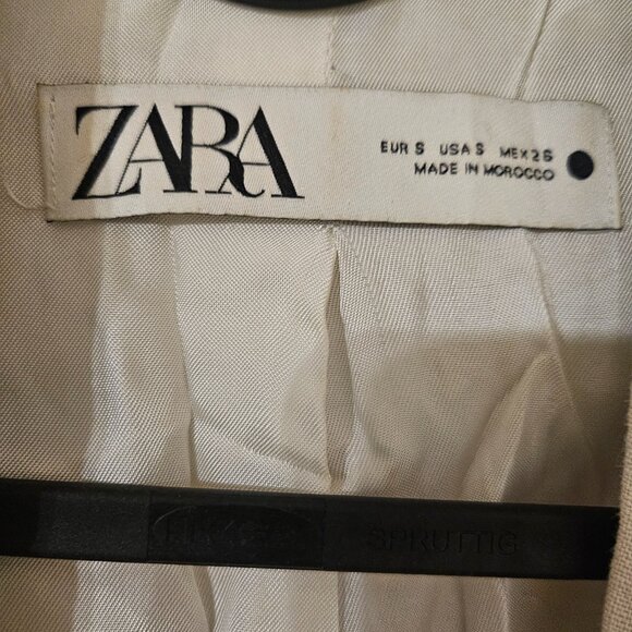 Zara linen blazer size S - Picture 2 of 3